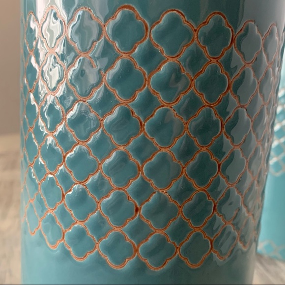 American Atelier Blue Farmhouse Canisters - Picture 3 of 7